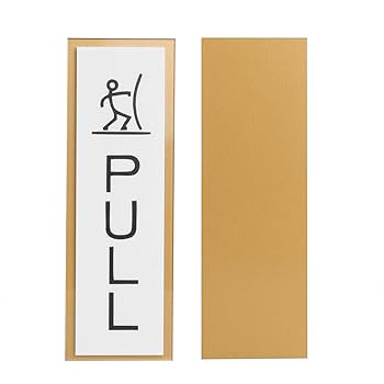 PUSH ＆ PULL サインプレート プラスチック ドア 案内 プレート Amazon | 【オーダーメイド】サインプレート 押/引 ドアプレート